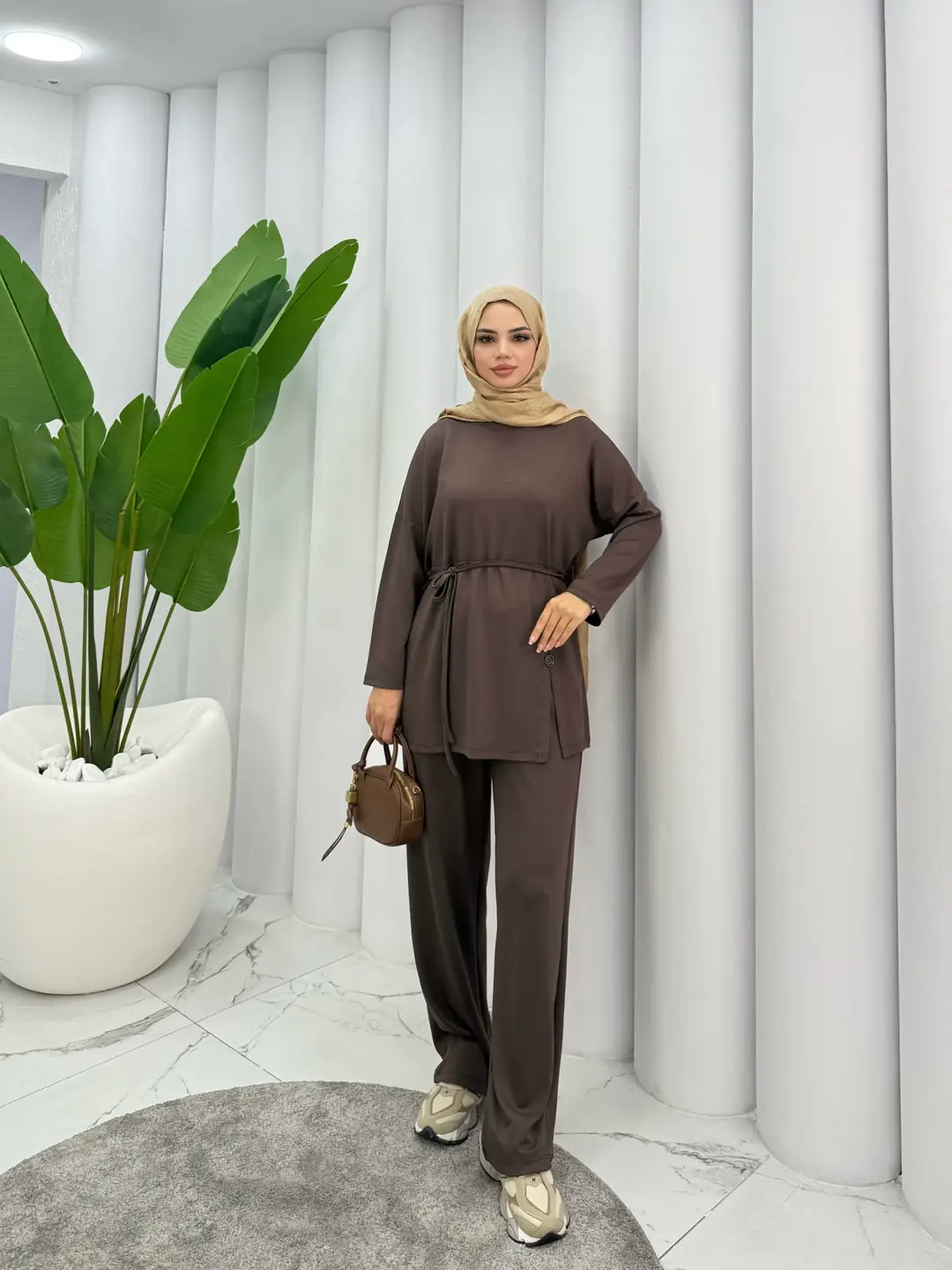 Düğme Detaylı İkili Takım - 2