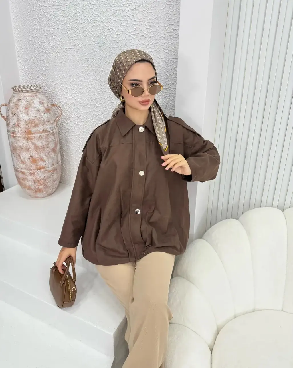 Marka Muadil Bomber Süet Ceket