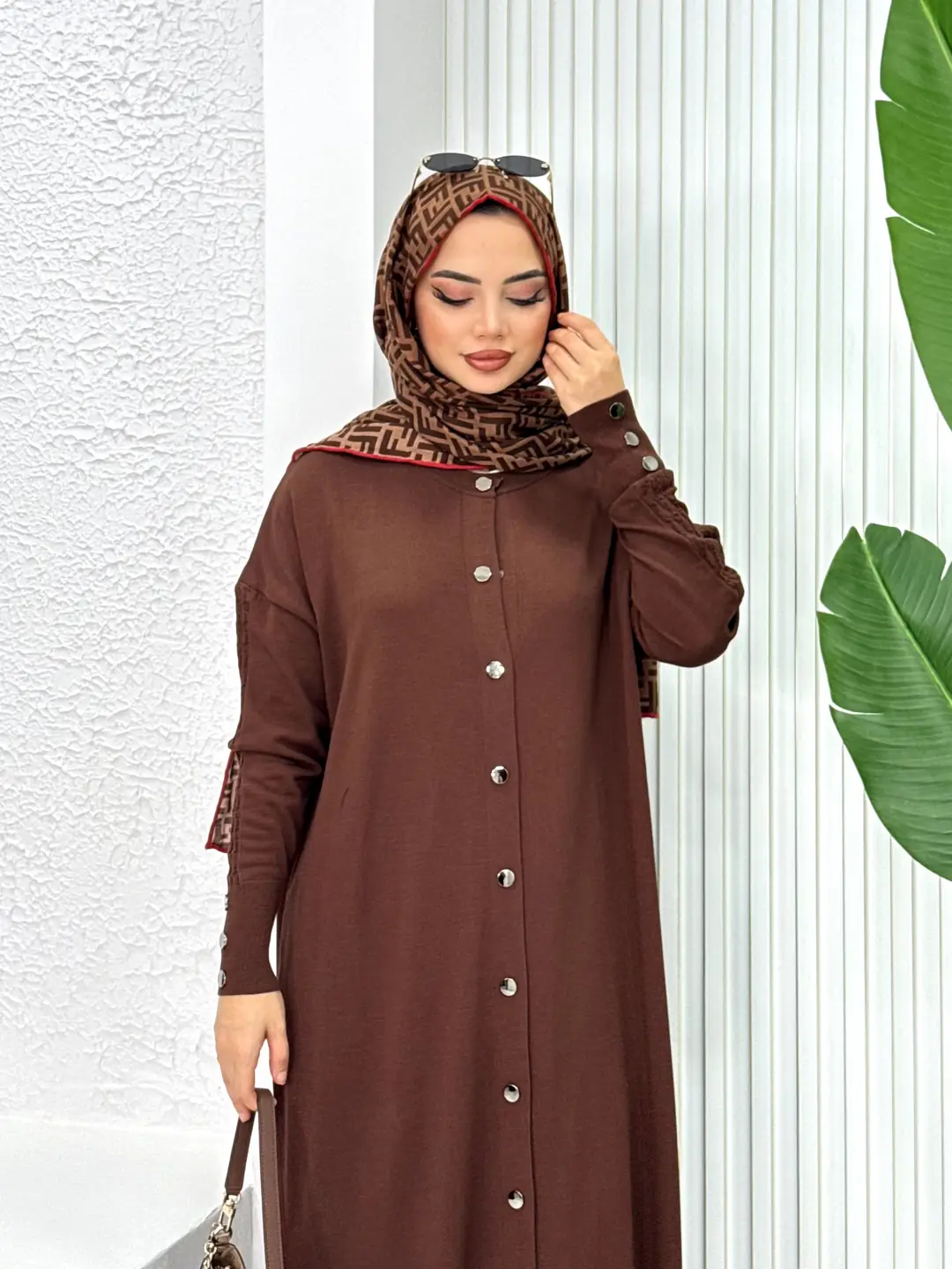 Premium Çelik Merserize Düğmeli Elbise - 3