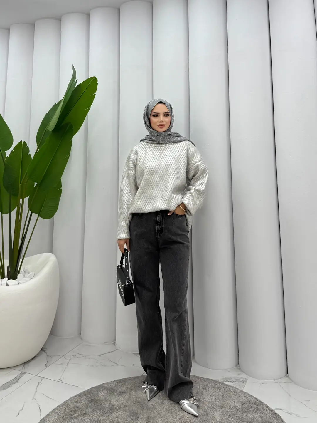 Regular Fit Jean Pantalon Siyah - 2