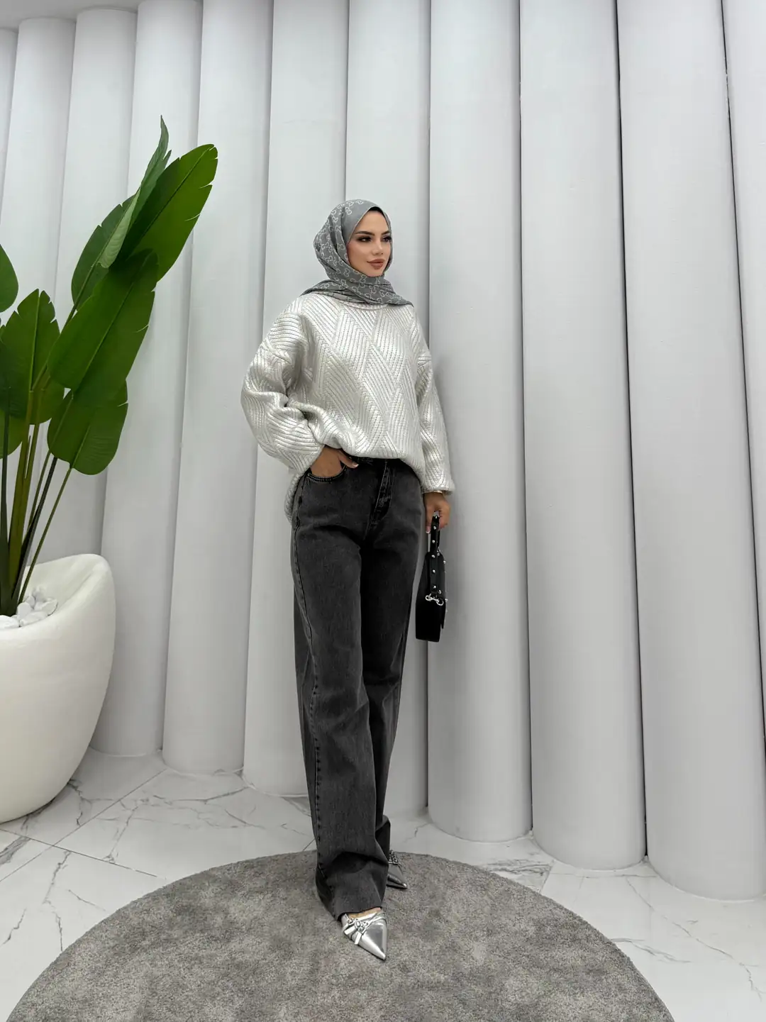 Regular Fit Jean Pantalon Siyah - 3