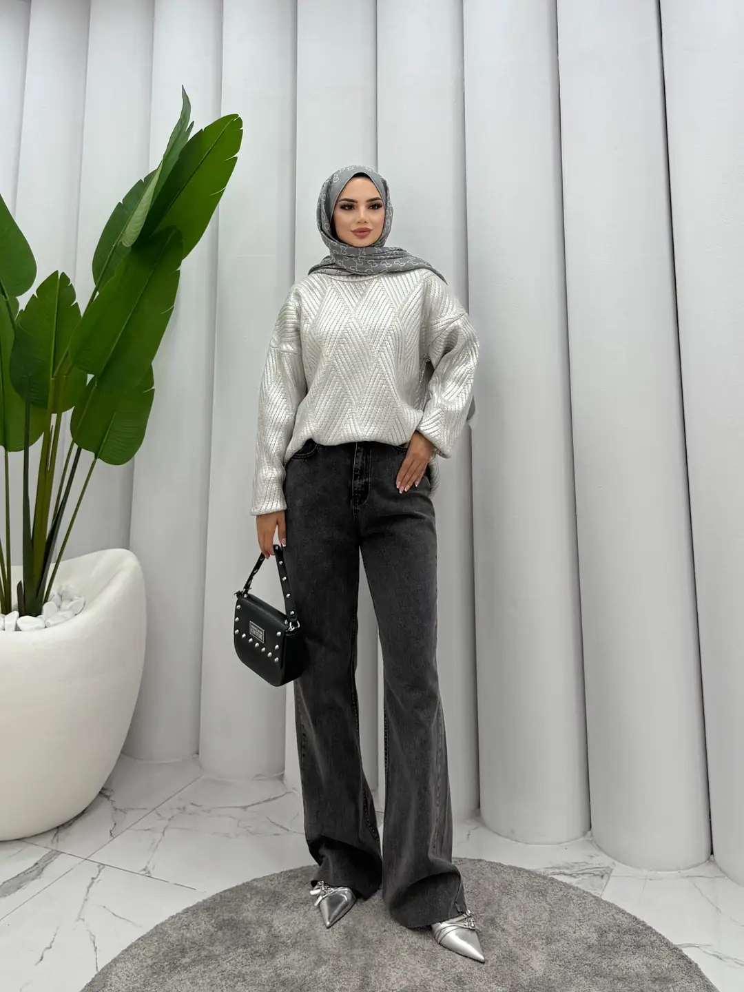 Regular Fit Jean Pantalon Siyah