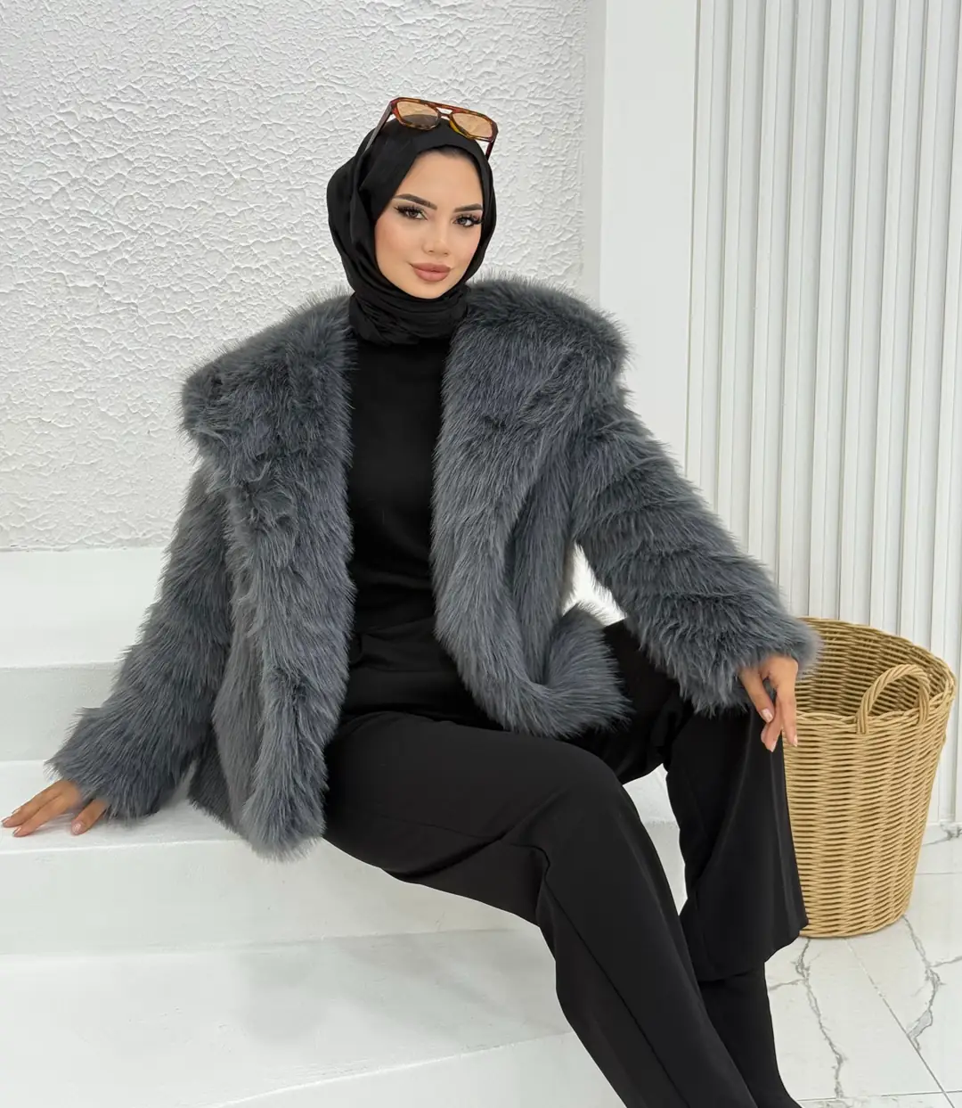 Suni Kürk Ceket - 2