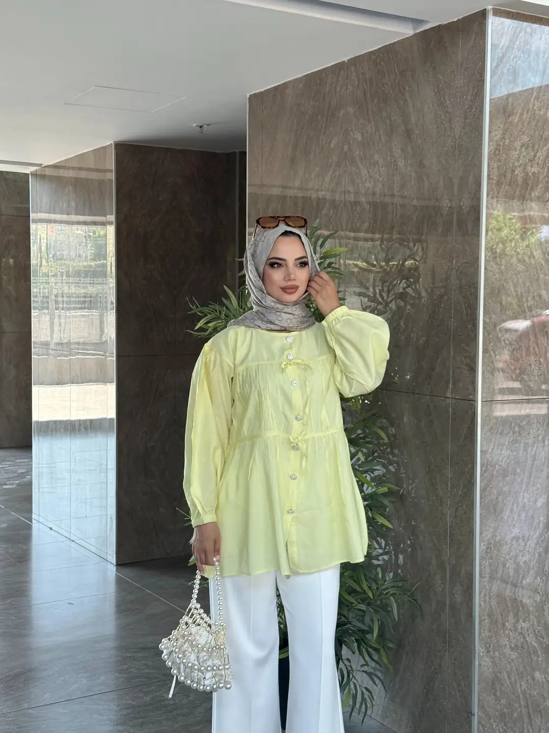 Yeni Sezon Yakasız Gömlek - 2