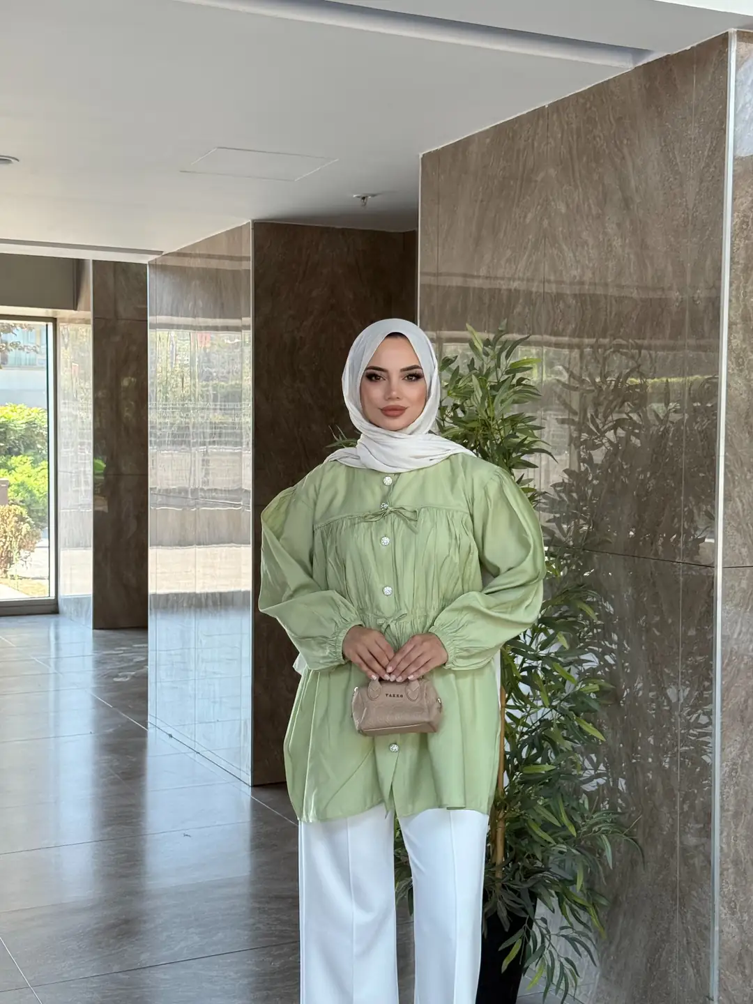 Yeni Sezon Yakasız Gömlek - 3